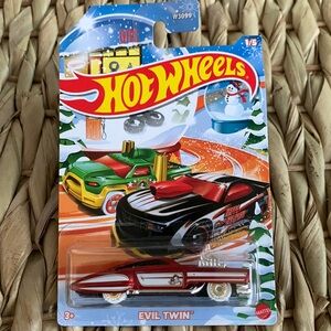 Evil Twin Holiday Hot Wheels Winter Special Holiday Hotwheels Red Toy Car 2025